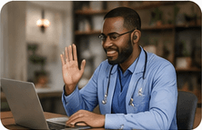 Healthcare using NCHUA for video meetings